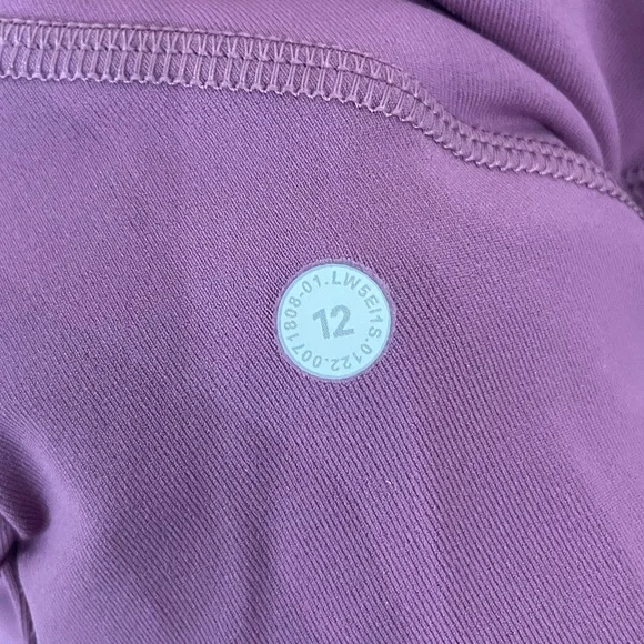 Lululemon Swift Speed High Rise Tight 28" Leggings Vintage Plum Mauve Womens 12 - Picture 8 of 11